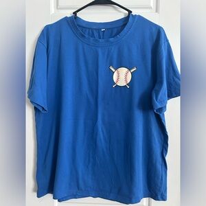 Retro “Hey Batter Batter Swing” Baseball Graphic Tee Baseball Mom Tee